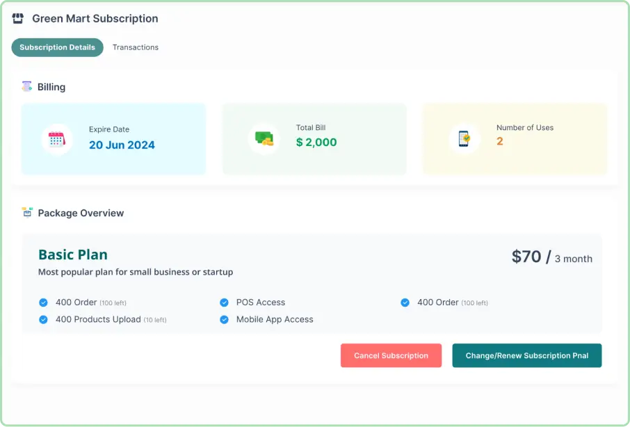 3-subscription plan overview