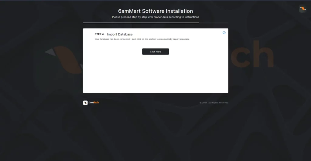6amMart Doc Admin Installation Software Installation Step 04 SS