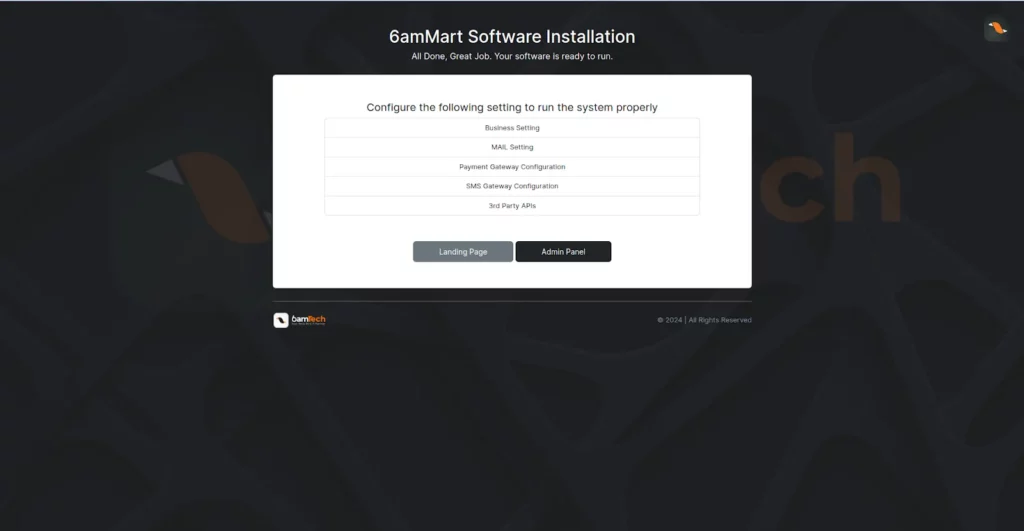 6amMart Doc Admin Installation Software Ready To Run SS