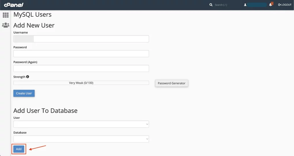 6amMart Doc Admin Application Add User To Database SS